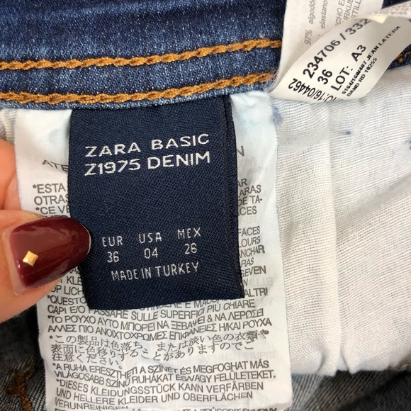 Zara Basic Z1975 Medium Wash Skinny Jeans - Picture 3 of 10